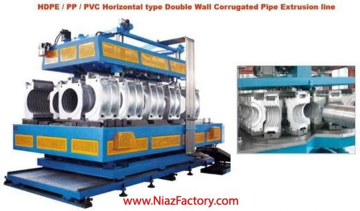  فروش خط توليد لوله کاروگيت دو جداره HDPE
