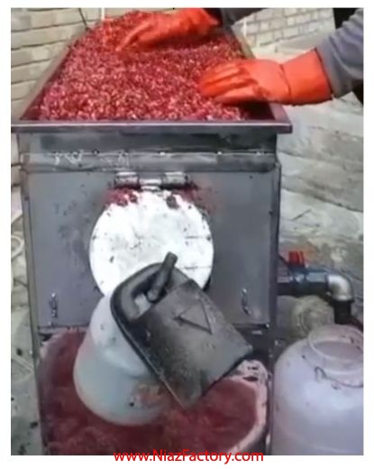 دستگاه آب گیری انار